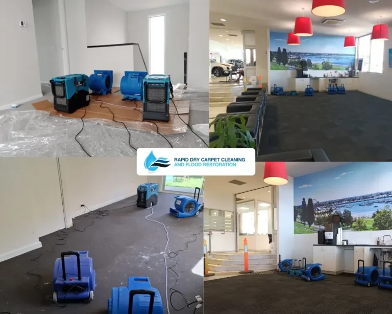Subfloor drying and structural flood cleaning before after Geelong property