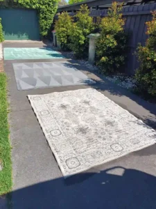 rug cleaning geelong wool rug before and after by rapid dry carpet cleaning