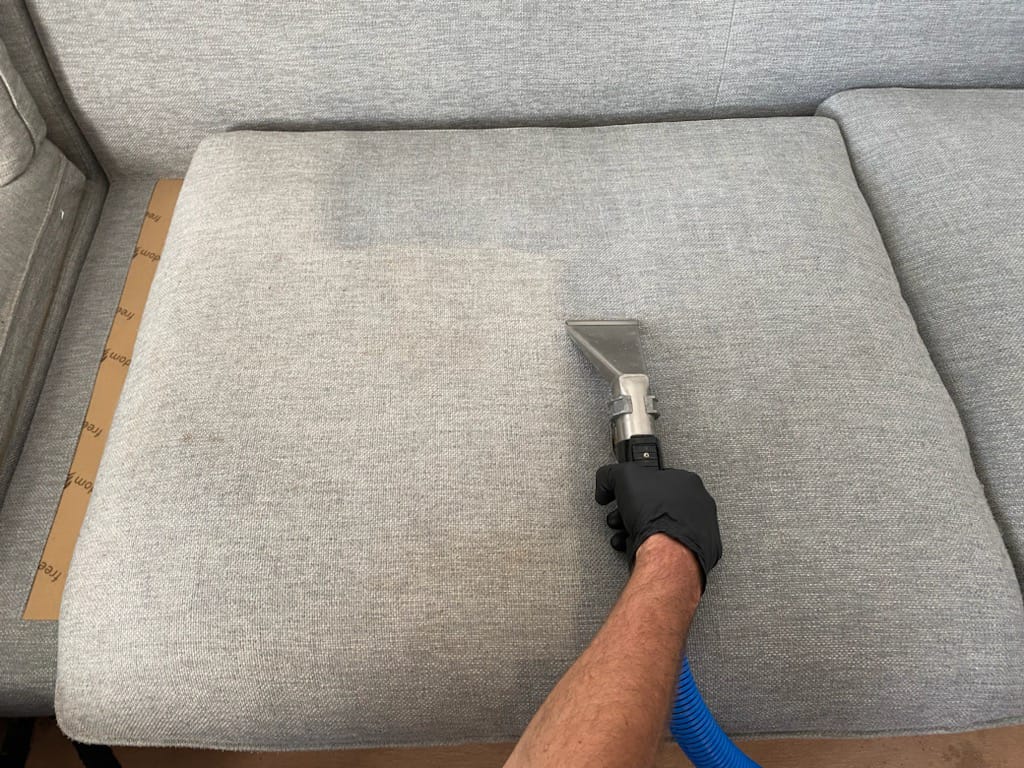 Professional upholstery and couch cleaning service in Geelong by Rapid Dry Restoration Geelong