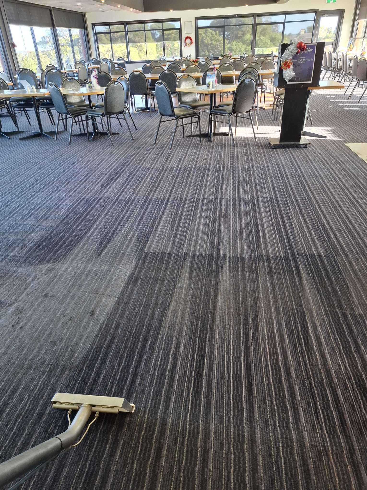 Commercial carpet restoration and cleaning work in Geelong